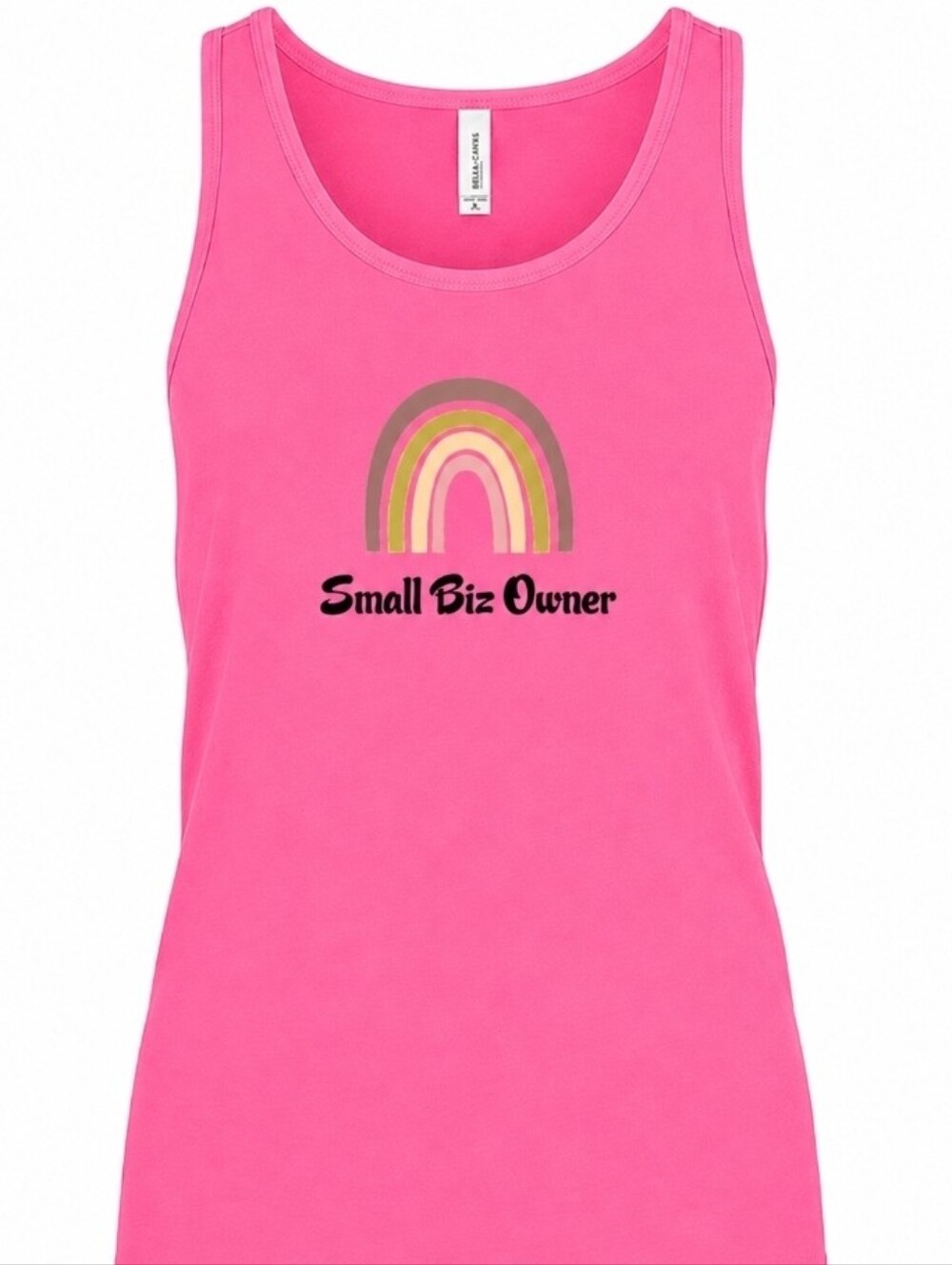 Pink 'Small Biz Owner' Rainbow Tank